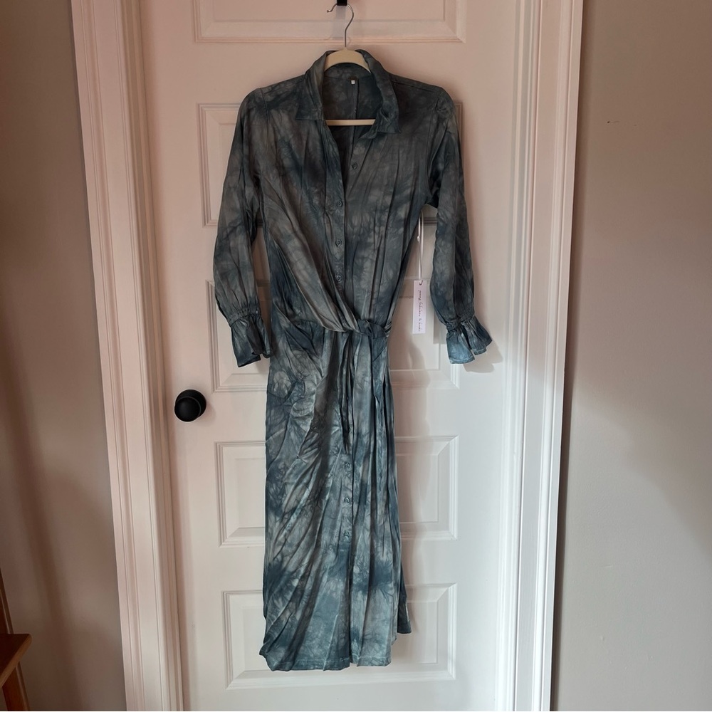 Young Fabulous & Broke Blue Maxi Dress, “Marionne”